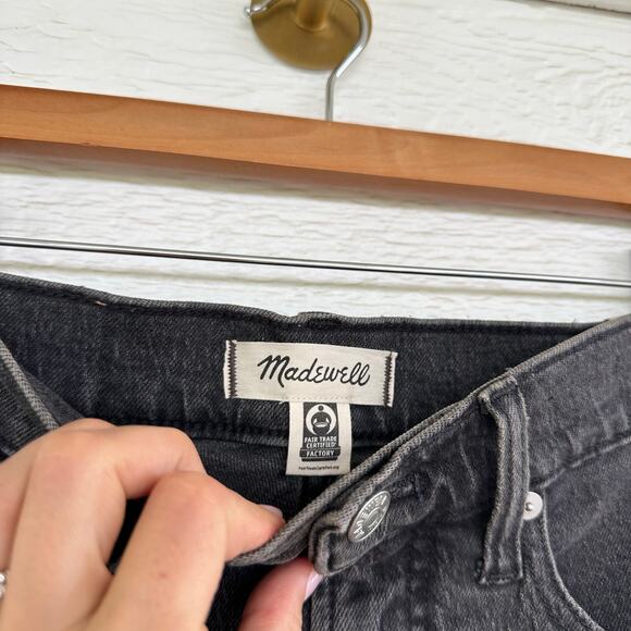 Madewell The Perfect Vintage Denim High Rise Tapered Leg Jeans Black 24 NWT - Picture 7 of 13